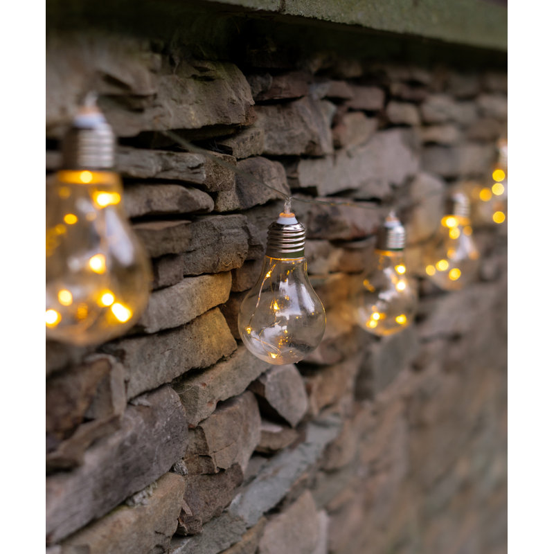 Shemar Outdoor 10 - Bulb 20'' Solar Powered LED Globe String Light