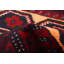 Tapis décoratif en laine noué à la main de conception unique 3 pi 1 po x 6 pi 2 po Borko New Age Ivoire/rouge