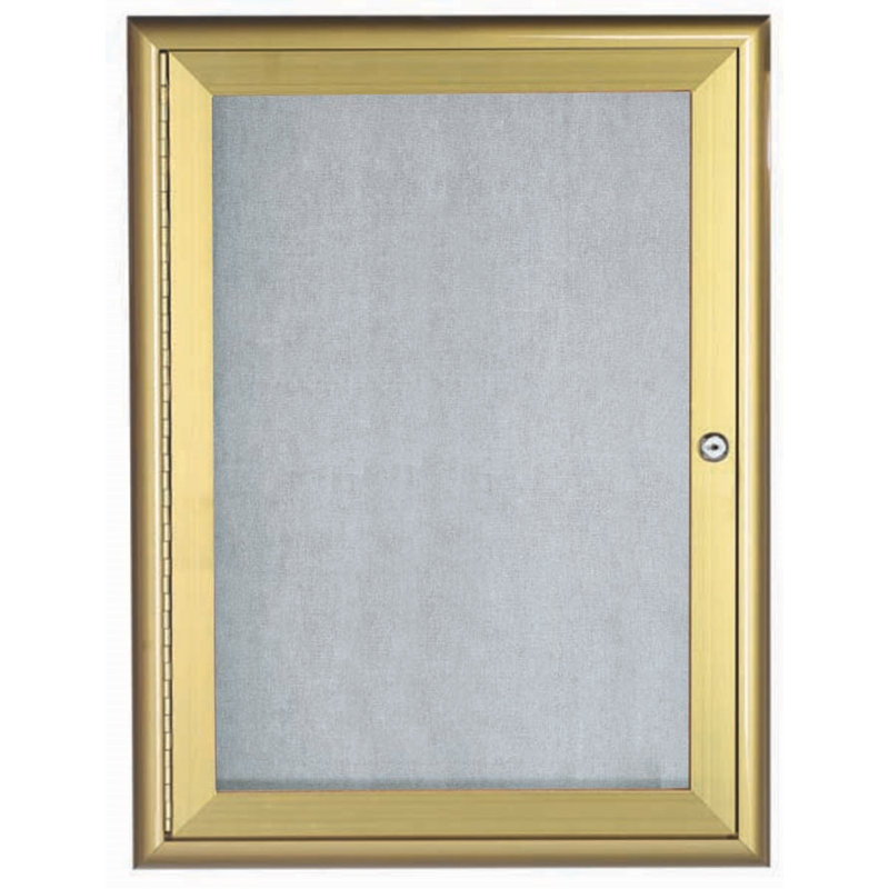 Tableau d’affichage mural fermé, Or, H 3 pi x l 2 pi x P 2 po