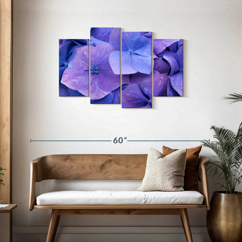 Harnek Purple Hydrangeas, 27"H x 43"W