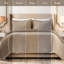 Polyester and Velvet Geometric Shapes Coverlet Set