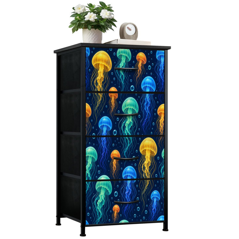 Commode de rangement verticale 4 tiroirs