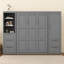 Grand lit escamotable mural avec placard-991827131