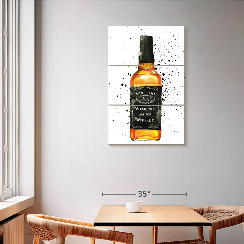 Weekends Are For Whiskey, 57" H x 36" W
