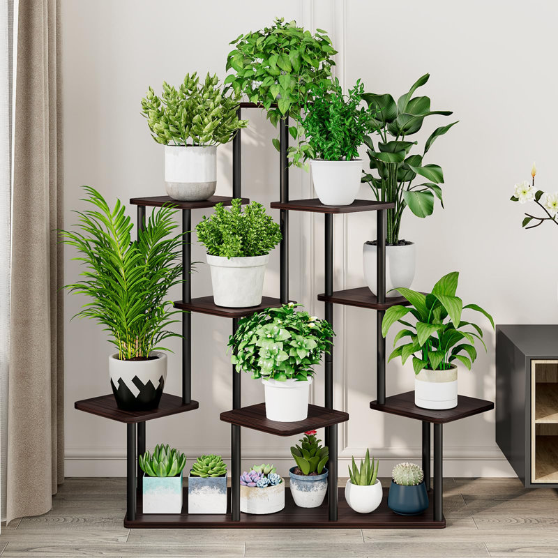 Support pour plante Gerriet, Brun foncé