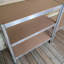Aneri 90cm W Metal Height -Adjustable Shelving Unit with Wheels
