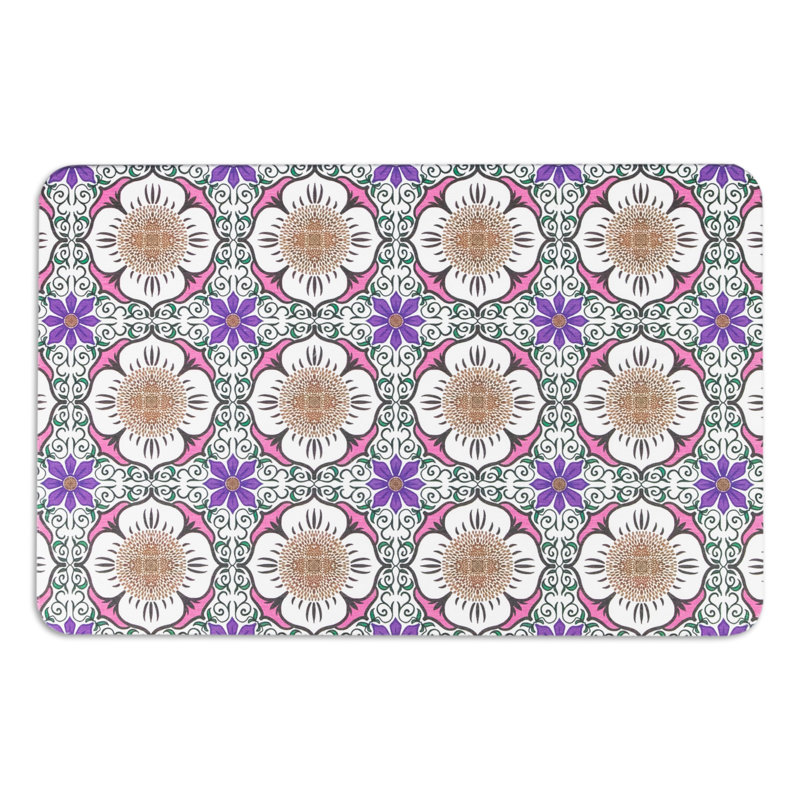 Aisen Non-Slip Bath Mat, Purple