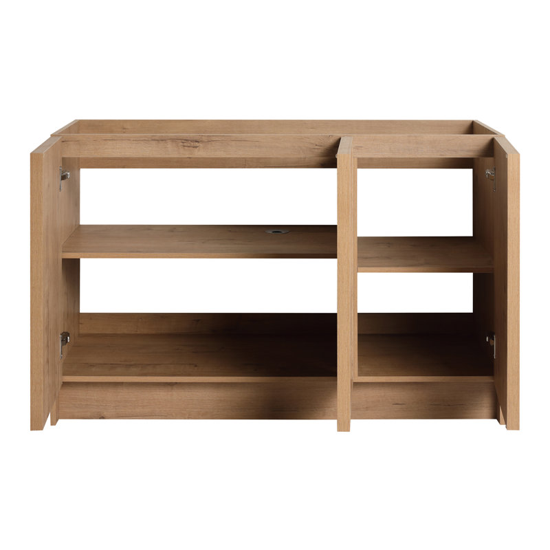 Bases de meuble-lavabo simples autoportantes 48 "avec tablettes réglables 48", L 48 po