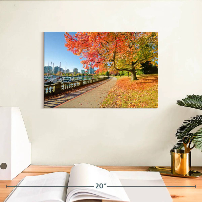 Ravi Stanley Park In Autumn, 8" H x 12" W