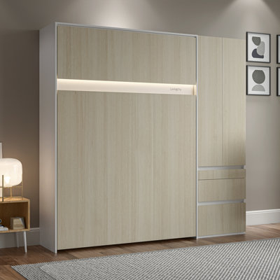 Brungardt Lifestyle Murphy Bed With Storage by Orren Ellis