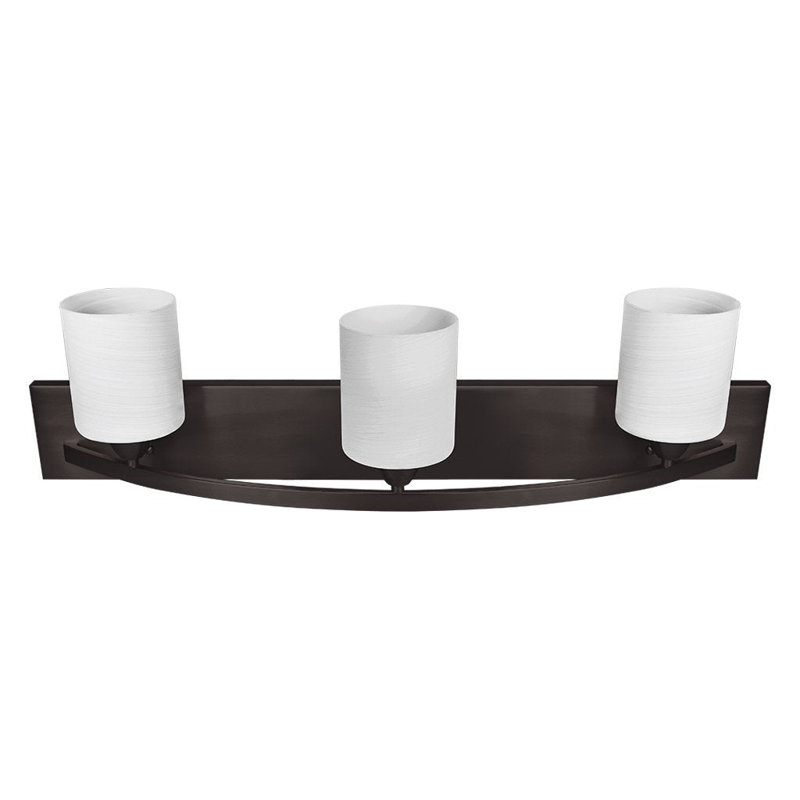 3 - Light Dimmable Vanity Light, Oil Rubbed Bronze