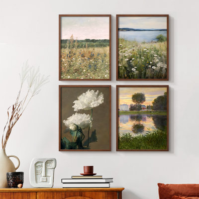 «Vintage Landscape XCI», 4 pièces sur papier