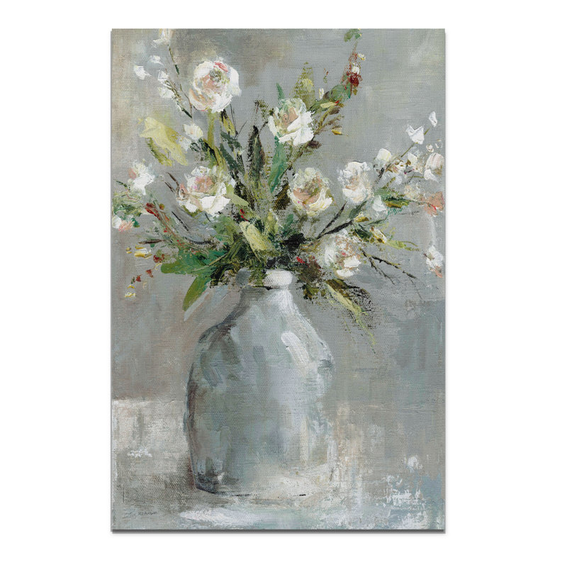 " Country Bouquet I ", 18" H x 12" W x 1.5" D, Wrapped Canvas