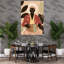 Tropical Drummer Elegant Abstract Plant Tropical Wall Art Print 1 Piece Wrapped Canvas Wall Art-1994756900
