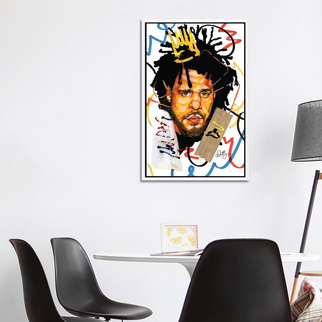 Leinwandbild - Grafikdruck „J. Cole” von Domonique Brown