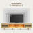 70'' Mid-Century Modern TV Stand with LED Lights Sliding Doors, Media Console for TVs up to 75''-1548057873