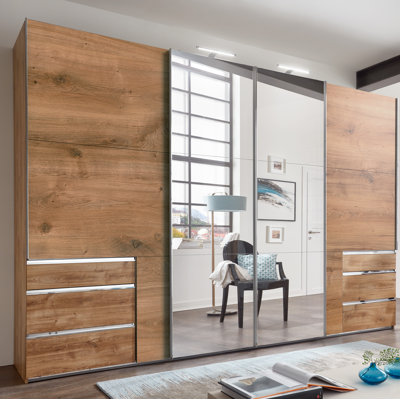 Ardzan 4 Door Manufactured Wood Wardrobe