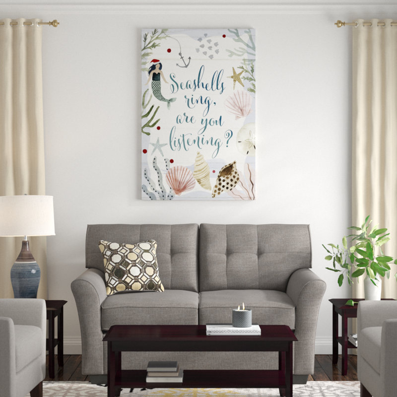Sun-Kissed Christmas Collection B by Victoria Barnes - Typography Print, 122cm H x 81cm W x 3.18cm D, Wrapped Canvas