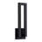 22.5" H Matte Black Steel Integrated LED Outdoor Wall Light 