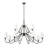 Moniet 12 - Light Steel Dimmable Shaded / Spider Chandelier-1623002484