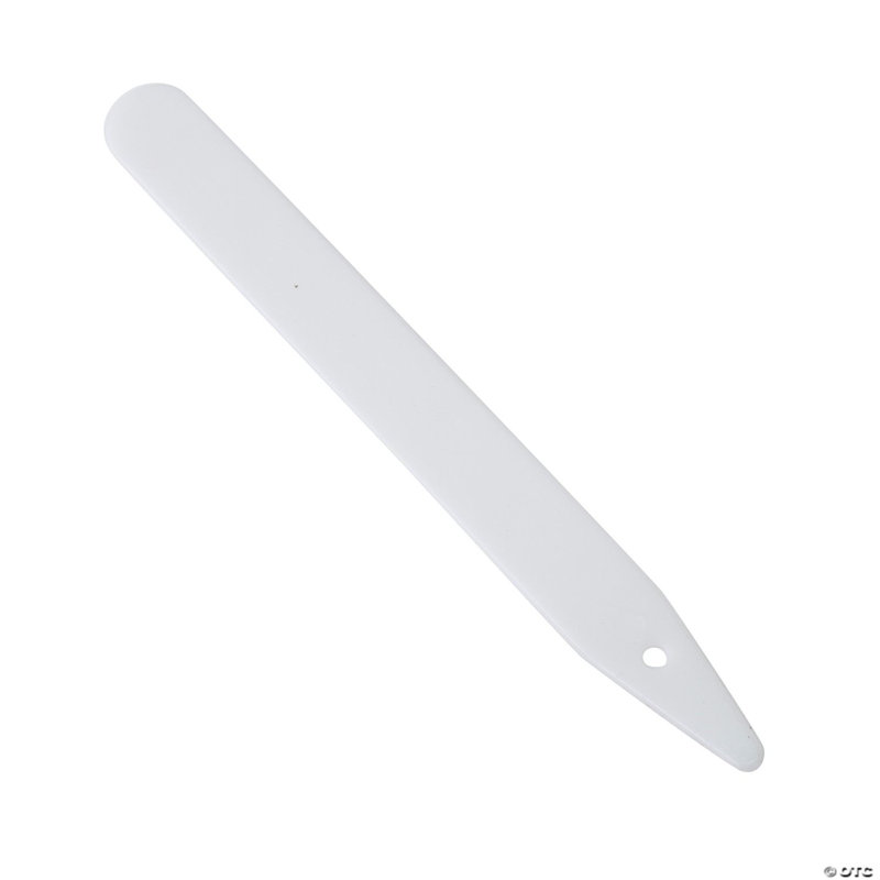 1/2 x 4 3/4 pouces 48 pièces Petits marqueurs de plantes en plastique blanc