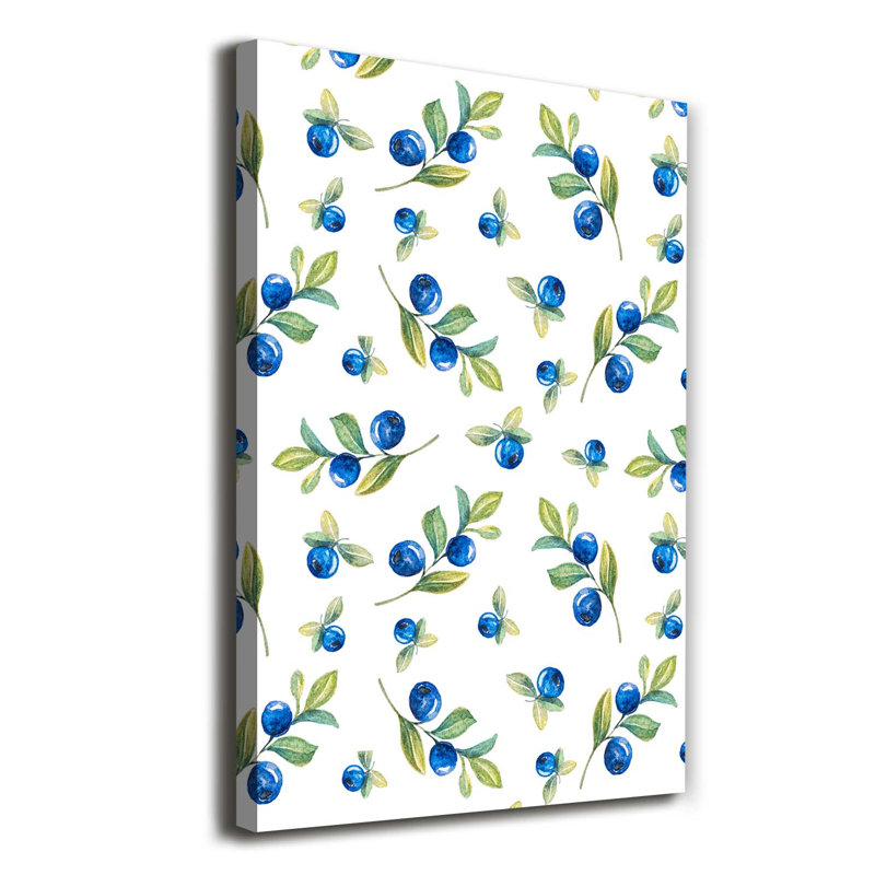Blueberries - Wrapped Canvas Print