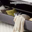 Banc de rangement rembourré 65 po avec deux coussins Soraiya-98511099