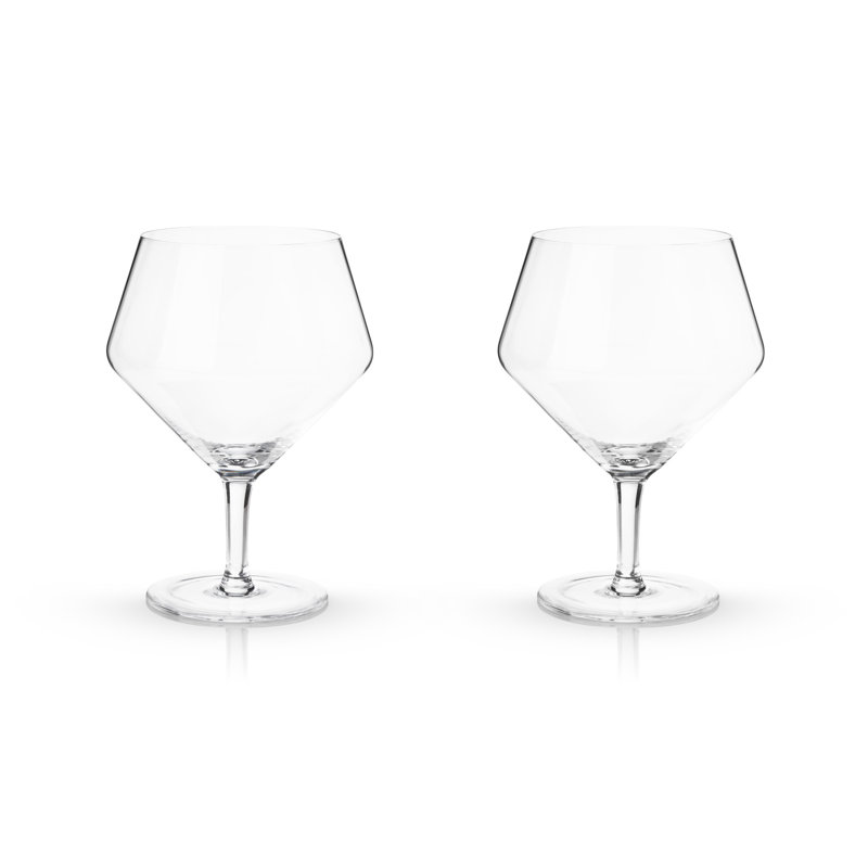 Raye Angled Crystal Gin & Tonic Glasses
