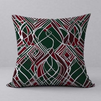 Abstract Reversible Throw Pillow