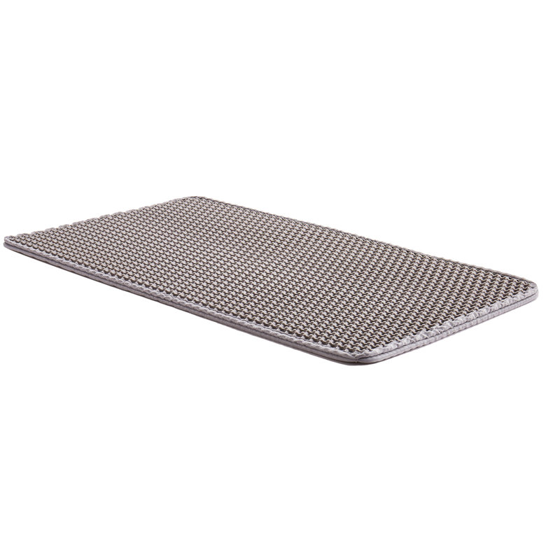 Cat Litter Trapping Mat 24 X 15 Inches Double Layer Honeycomb Non - Slip And Waterproof Keeps In Place Minimizes Tracking Comfortable Material