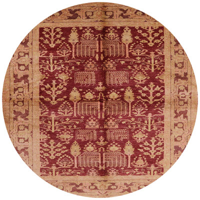 Tapis à motif oriental rouge / brun