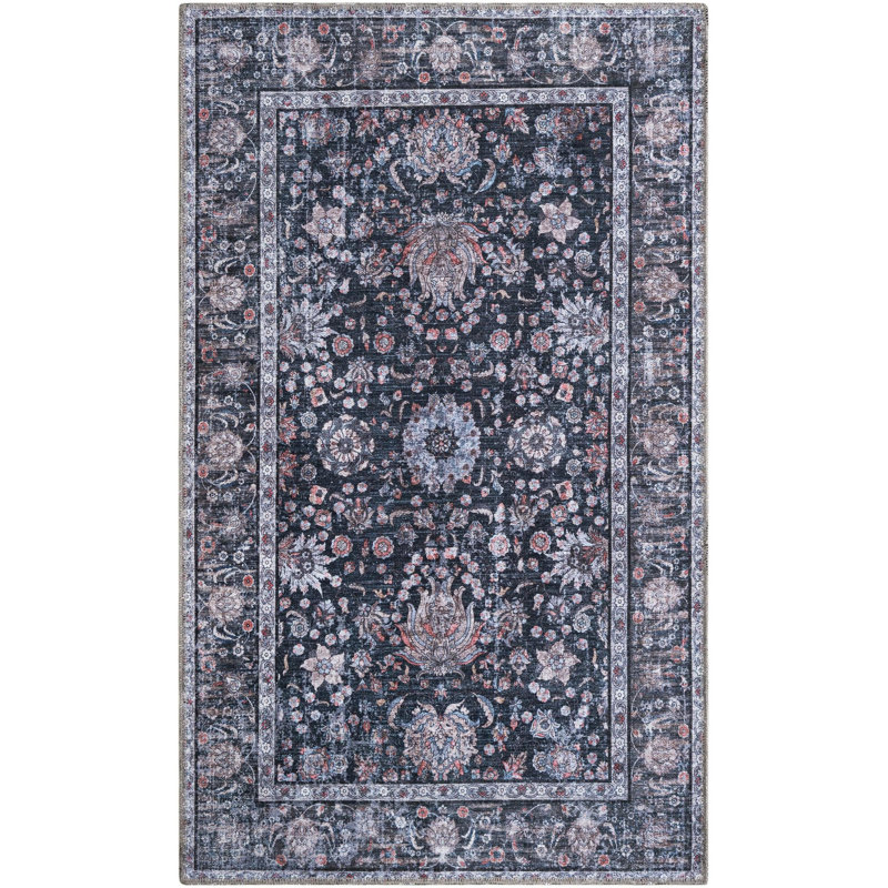 Tapis Samarth Thorine, Noir, Rectangle 3 pi 3 po x 5 pi 3 po