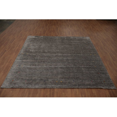 Tapis texturé de style Gabbeh Chick 10 x 10 parfait pour les espaces minimalistes