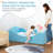 Toddler Bed, Certified Toddler Floor Bed With Removable Safety Rails, Standard Crib Size Ultra Soft Upholstered Kids Transition Bed For Girl Boy (mattress Not Include)-1567213418