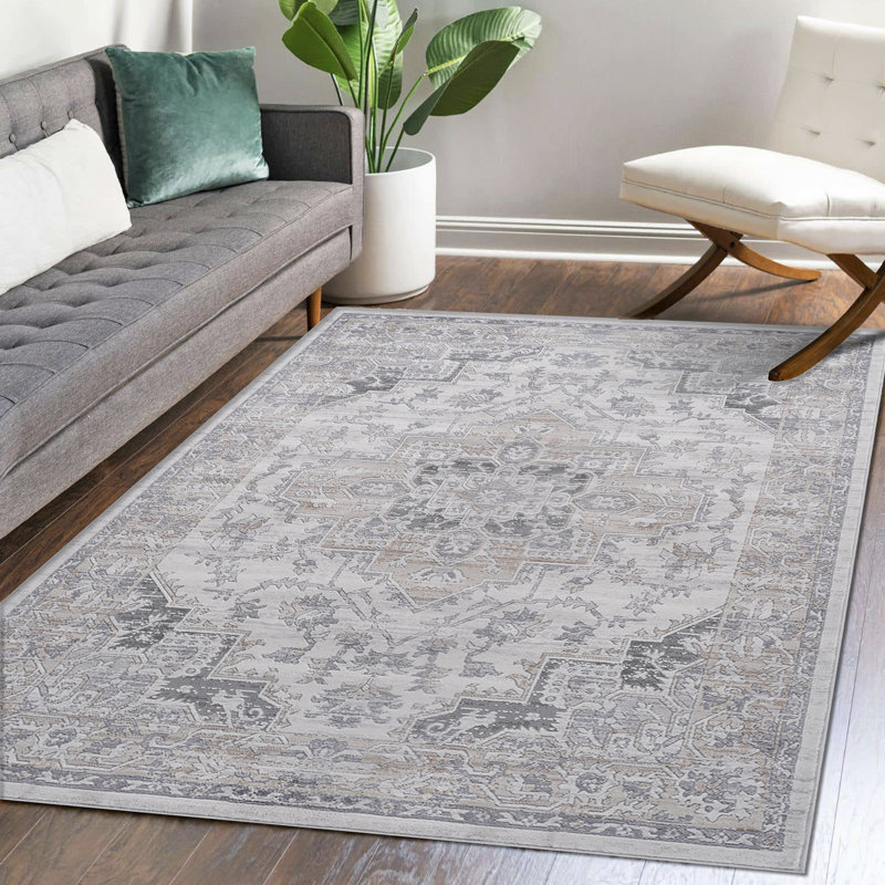 Oriental Indoor / Outdoor Rug, Rectangle 6'7'' x 9'