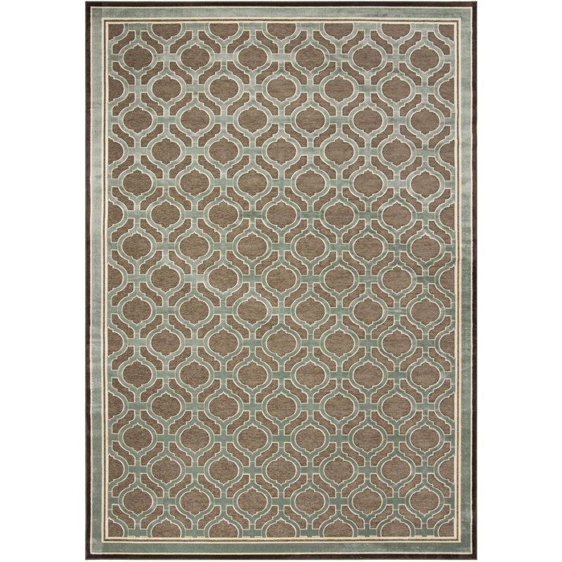 Ellis-James Martha Stewart Hand Tufted Viscose Pile Geometric Rug, Rectangle 8'1 x 12'2"