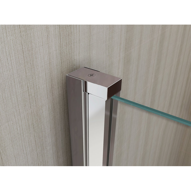 Gavien 1480mm - 1515mm W x 1900mm H Bi-Fold Semi-Frameless Shower Door with Clear Glass
