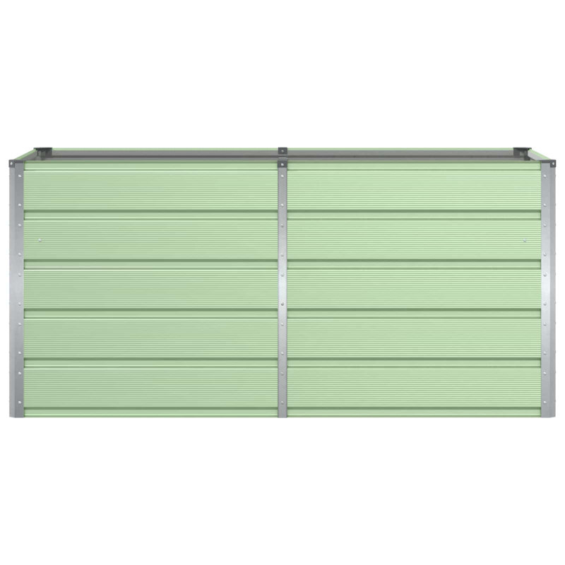 Planter Steel, 75cm H x 160cm W x 80cm D, Green