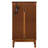 Oak Curio Cabinet With Adjustable Shelves And Mirrored Back For Collectables Display Tempered Glass Doors Panel Collectibles-1903436266