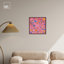 Art mural Maximalist sous-sol en toile rose par Art Remedy-104334610-104334620