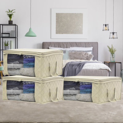 Rangement sous le lit en tissu