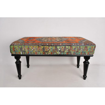 Cotton Upholstered Bench