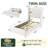 Corduroy Upholstered Platform Bed With Drawers, LED Light, Wingback Headboard, And Footboard, No Box Spring Needed-905130721
