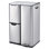 Poubelle de cuisine 16 gallons avec triple compartiment, pédale et seau intérieur amovible pour la maison et le bureau