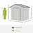 Outdoor Storage Shed With Vents-120625907