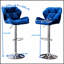 Ensemble de 2 tabourets de bar Breni Velvet Diamond-758687890