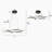 Neydi 10 - Light Sputnik Shaded LED Chandelier