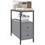 60cm W Engineered Wood Bedside Table