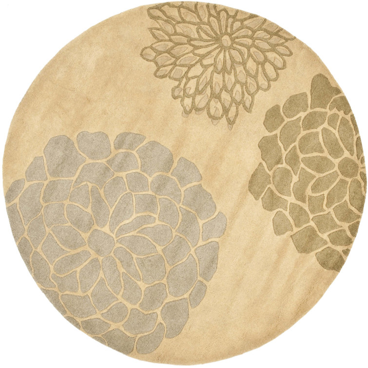 Clovill Hand Tufted Wool Floral Rug