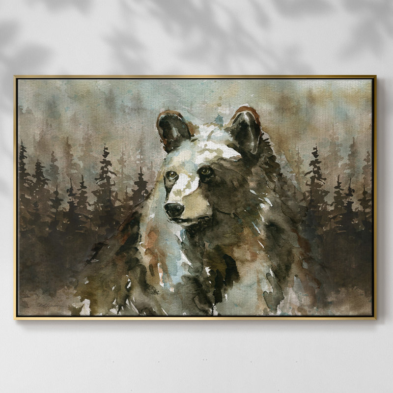 Lodge Twilight II, peinture sur toile encadrée, H 27 po x l 41 po x P 2 po, Encadrement doré